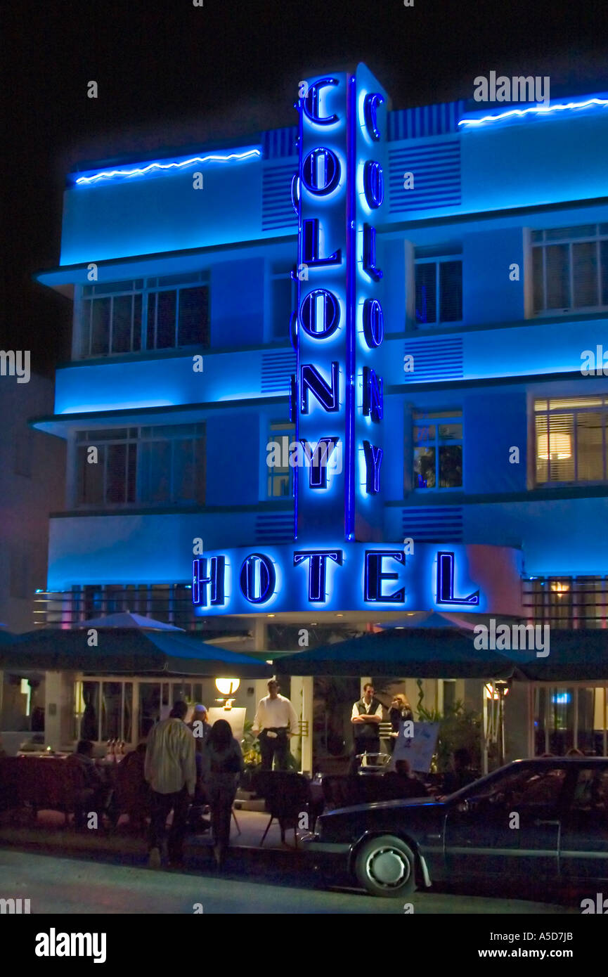 Art Deco Hotel, South Beach Florida Stock Photo Alamy
