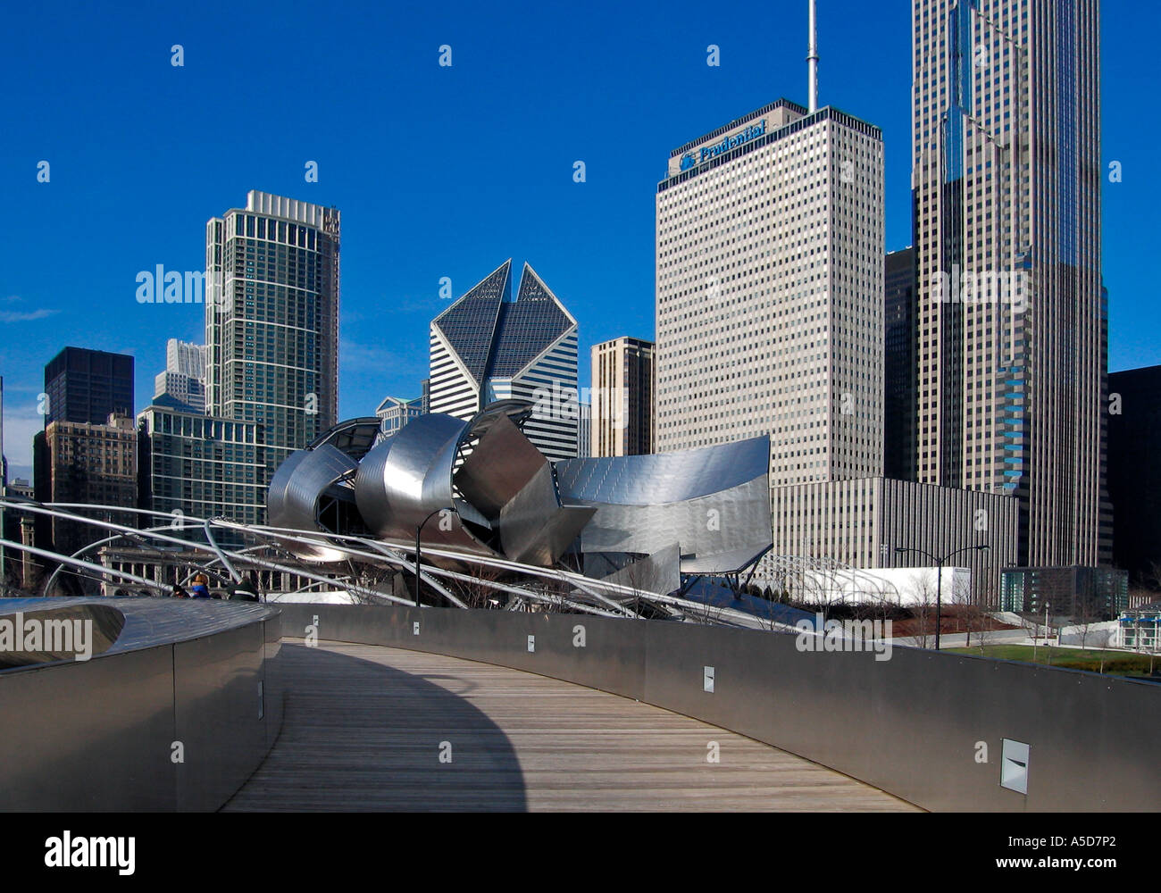 Chicago Skyline From Millenium Park Stock Photo - Alamy