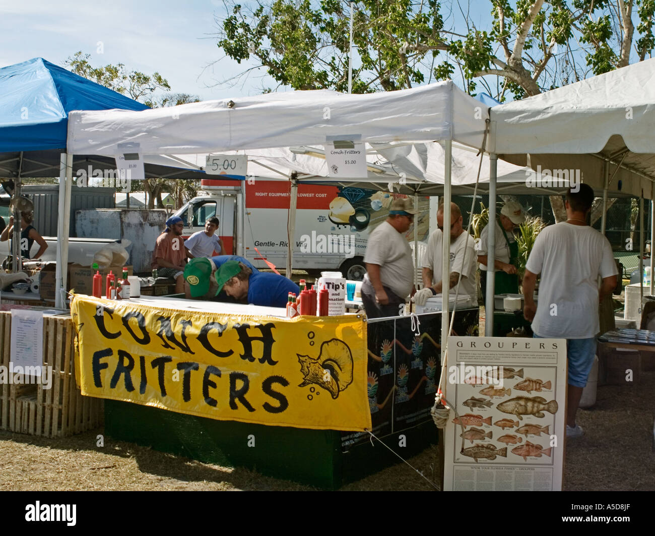 Seafood festival in Key West Florida Stock Photo Alamy