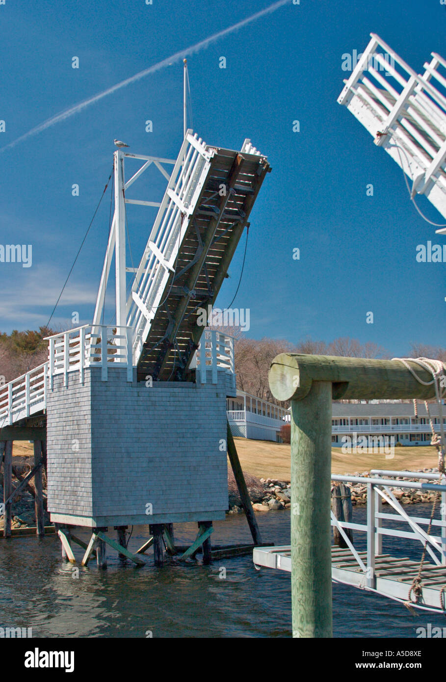 Drawbridge at Perkins Cove, Ogunquit Maine Stock Photo Alamy