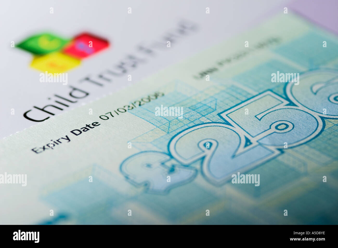 Child trust fund leaflet and voucher Stock Photo Alamy