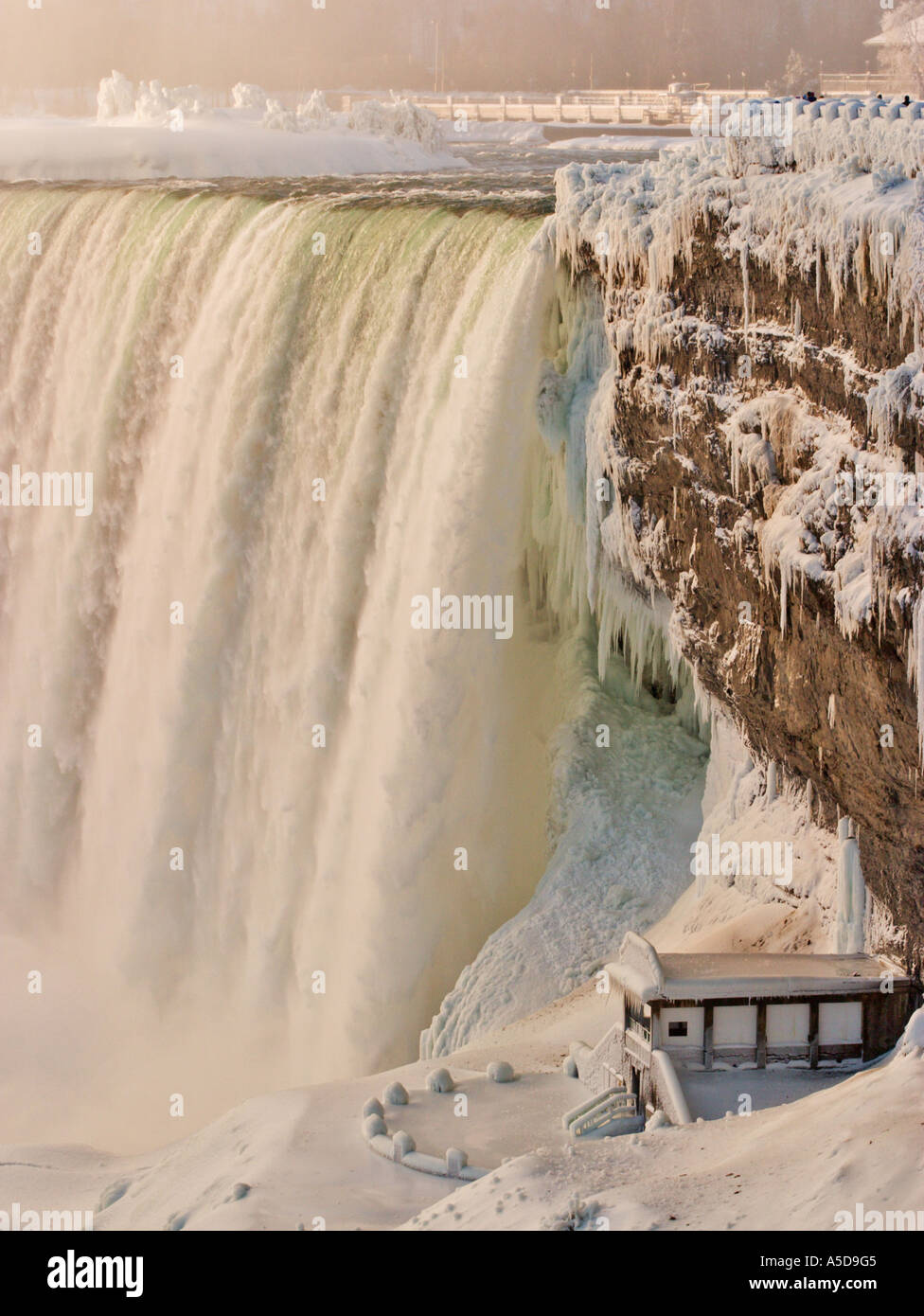 Niagara Falls at sunrise Stock Photo
