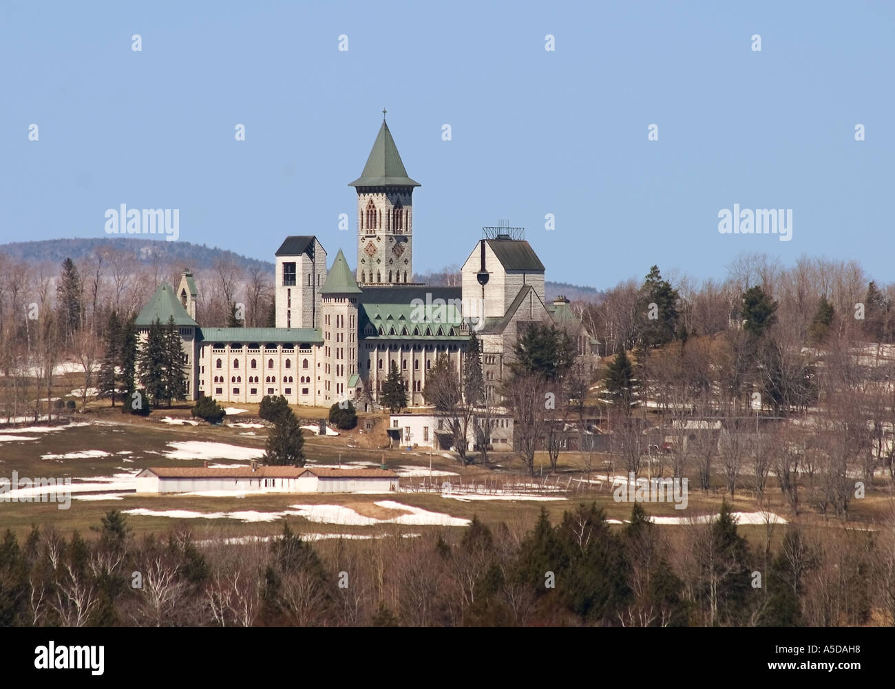 Abbey Saint Benoit Du Lac, Quebec Stock Photo Alamy