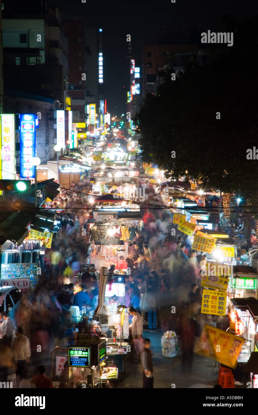 Stock photo of the Snake Alley Night Market in Taipei Taiwan Stock Photo