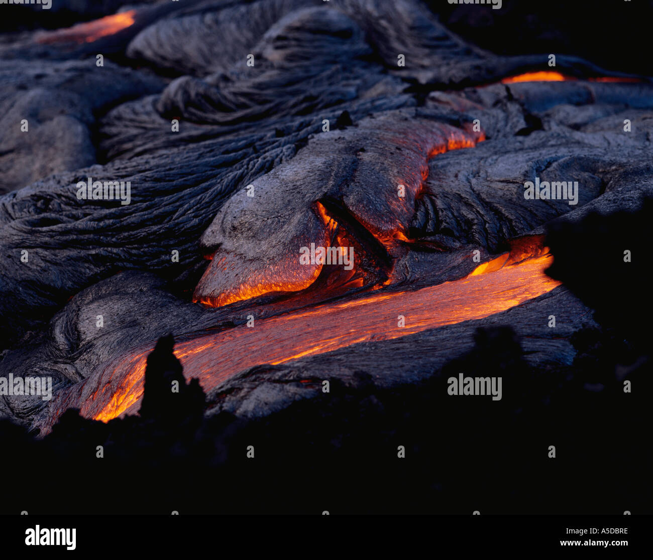 Pahoehoe Lava, Big Island, Hawaii Stock Photo - Alamy