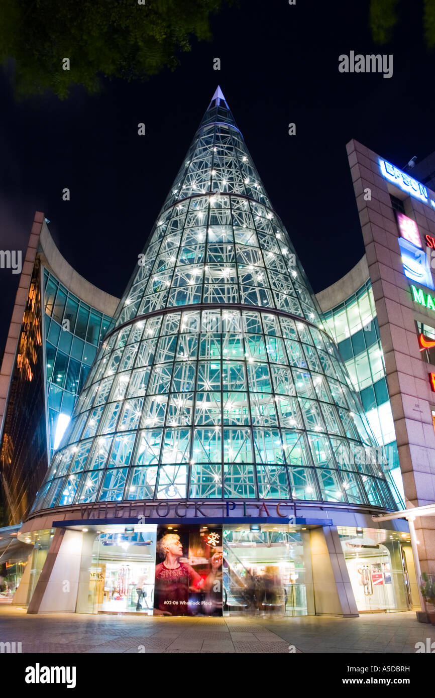 Stock photo of the Wheelock Place shopping mall on Orchard Road in