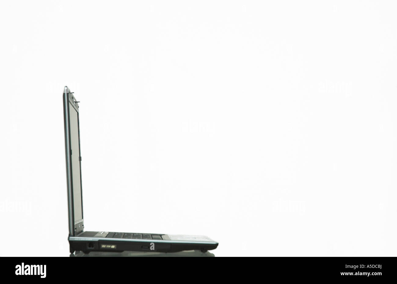 Laptop computer isolated on white background Stock Photo