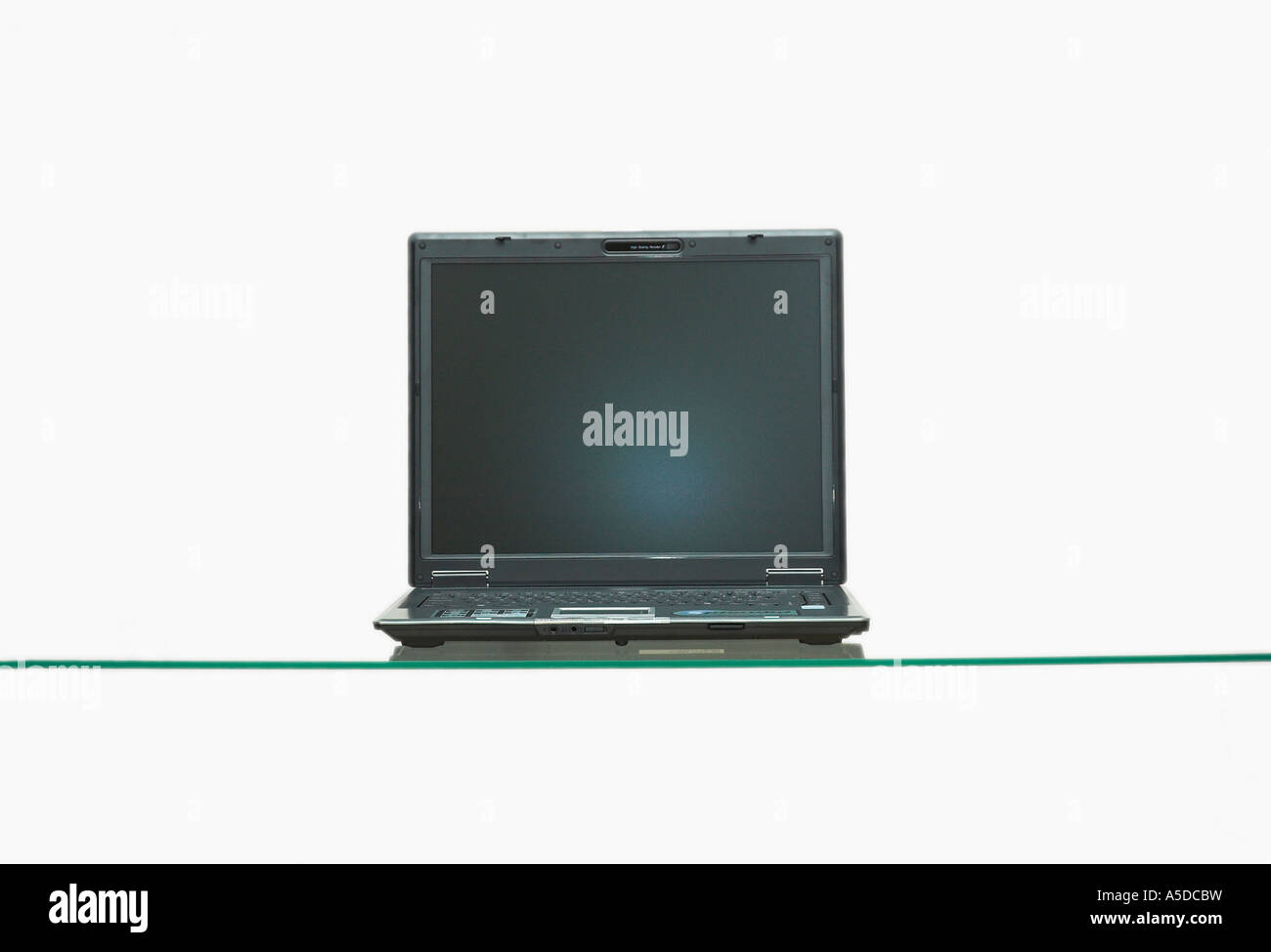 Laptop computer isolated on white background Stock Photo - Alamy
