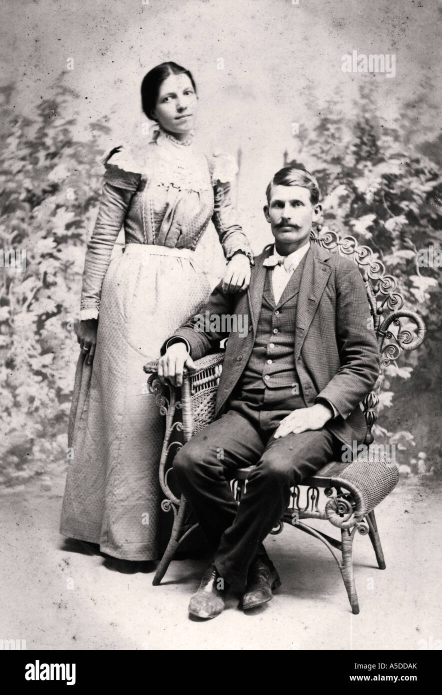 Historic portrait of a married couple Stock Photo - Alamy