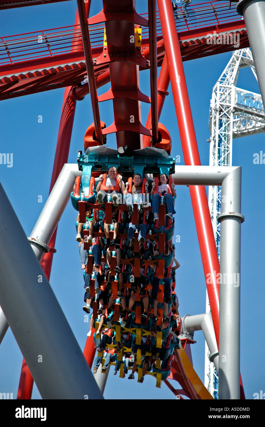 Silver Bullet Rollercoaster Ride. Knott's Berry Farm Theme Park