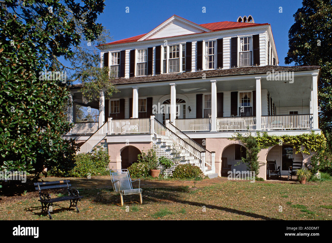Antebellum home in Beaufort South Carolina USA Stock Photo Alamy