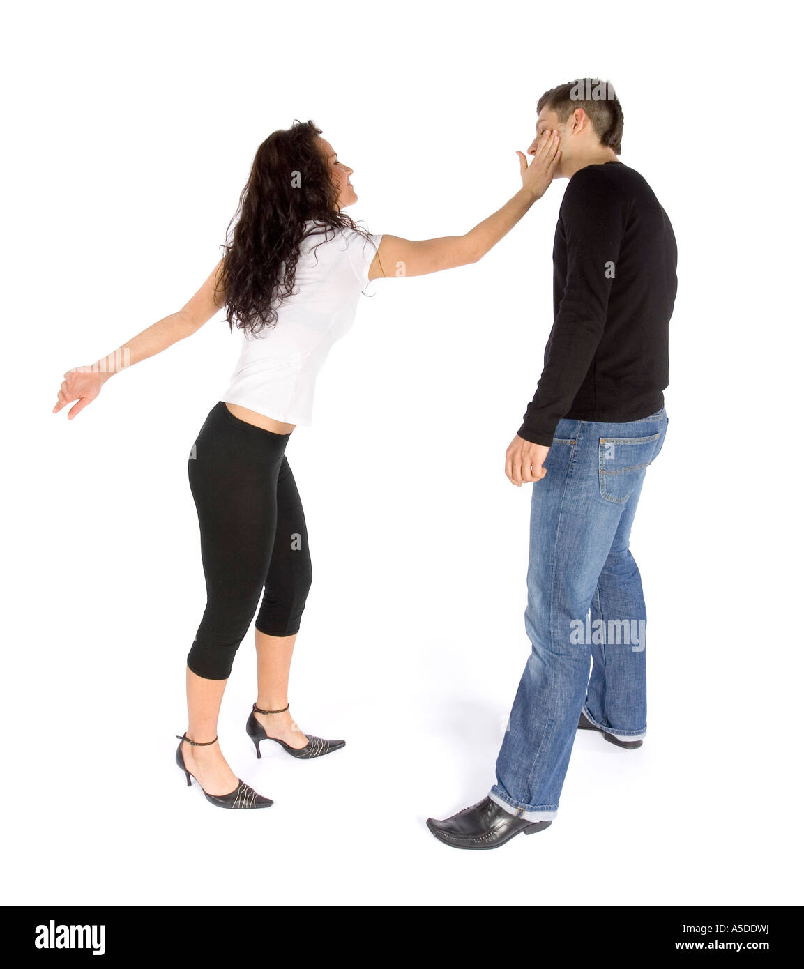 Woman seduce man Cut Out Stock Images & Pictures Alamy