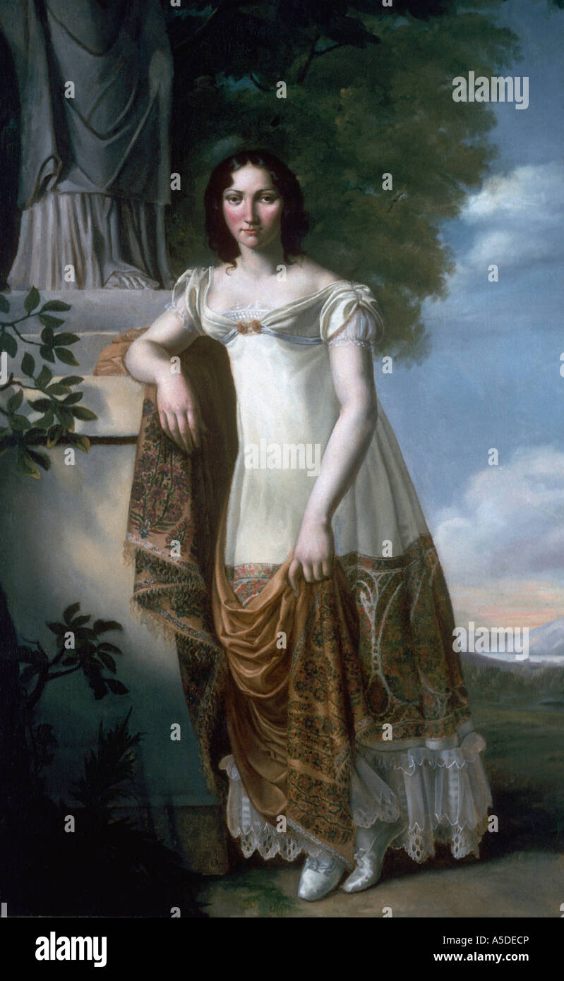 Full length portrait of woman outdoors Stock Photo