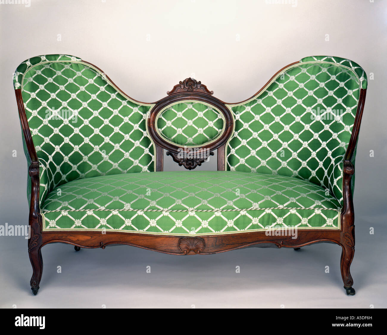 American mahogany couch settee Stock Photo