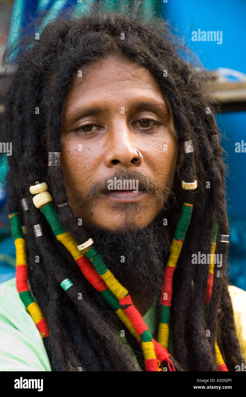 Stock photo of a Rastafarian vendor on Khao San Road in Bangkok Thialand  Stock Photo - Alamy