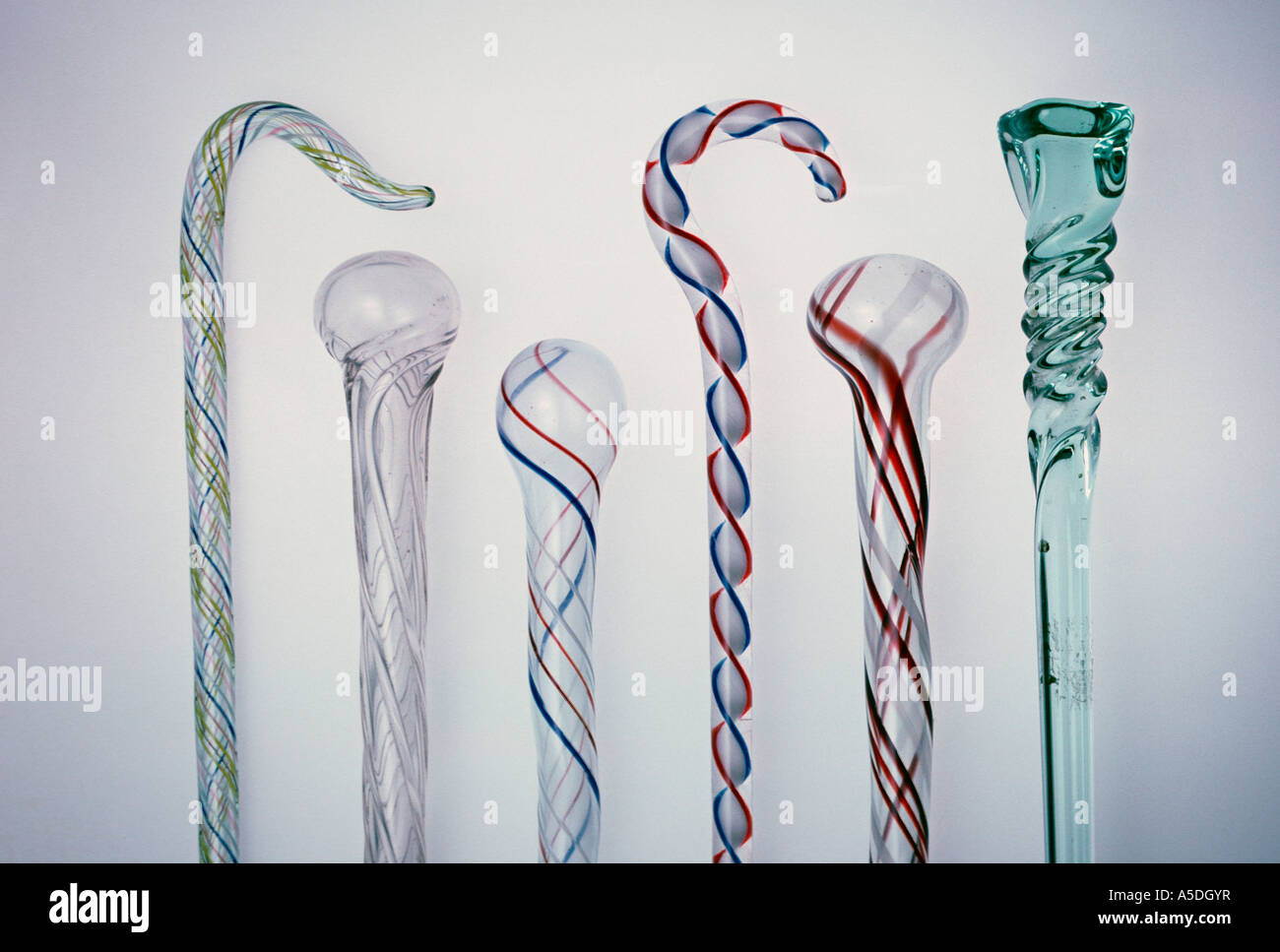 Glass cane collection Stock Photo Alamy