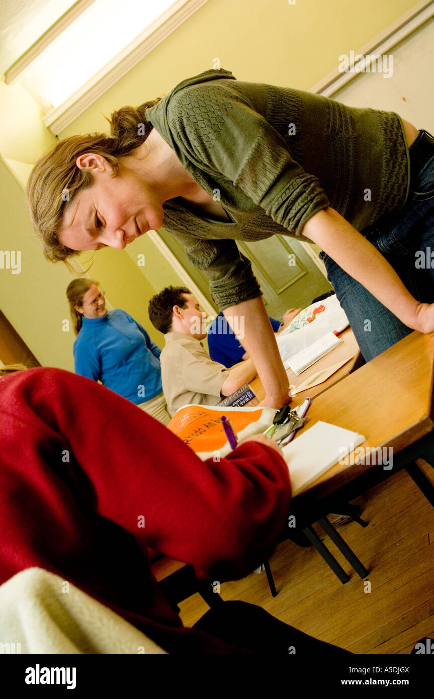 Language learning class adults hi-res stock photography and images - Alamy