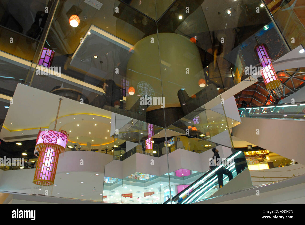 Interior of a department store Hong Kong China Stock Photo Alamy