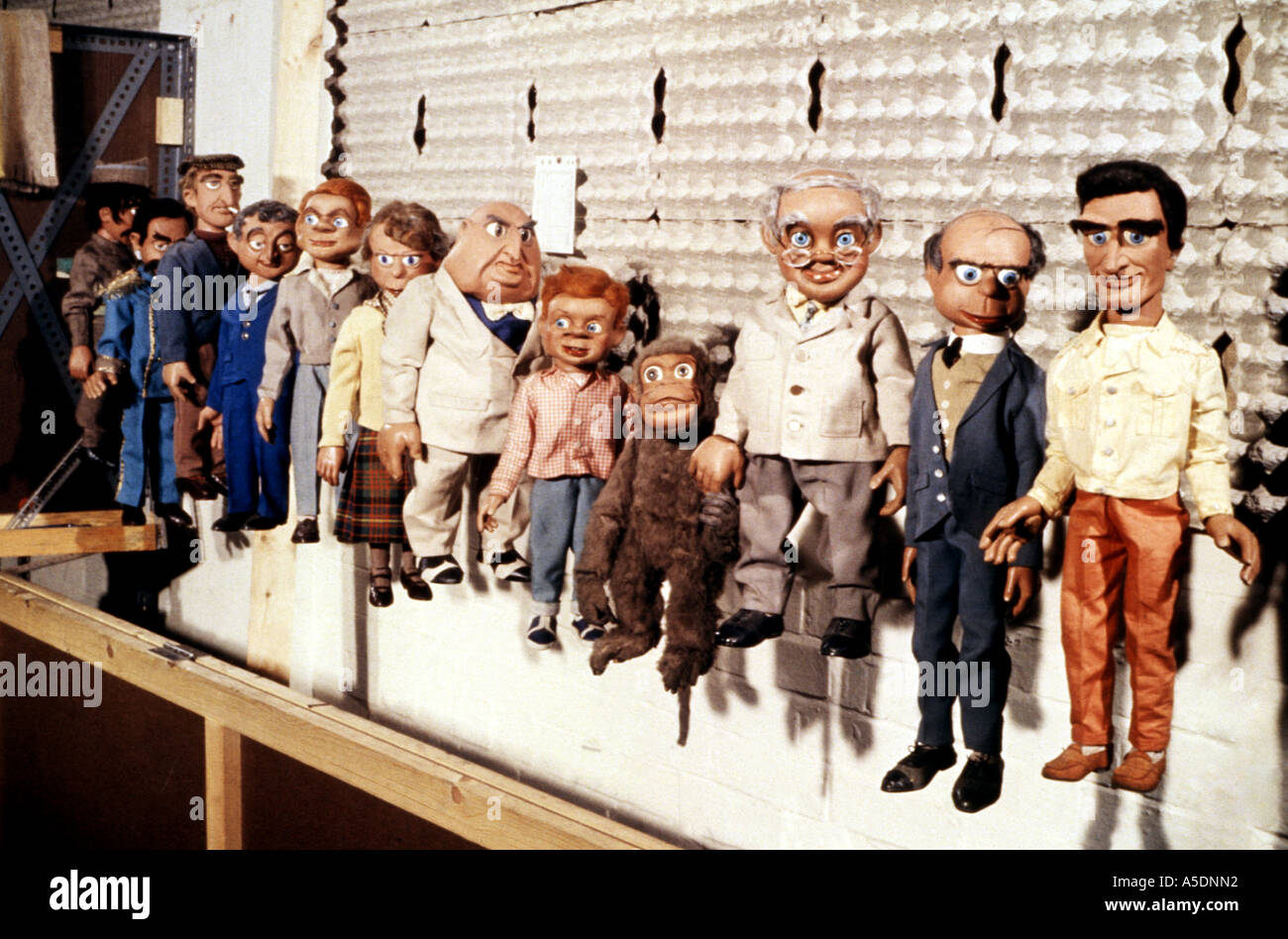 SUPERCAR puppet cast from the Anderson 1961 TV series Stock Photo