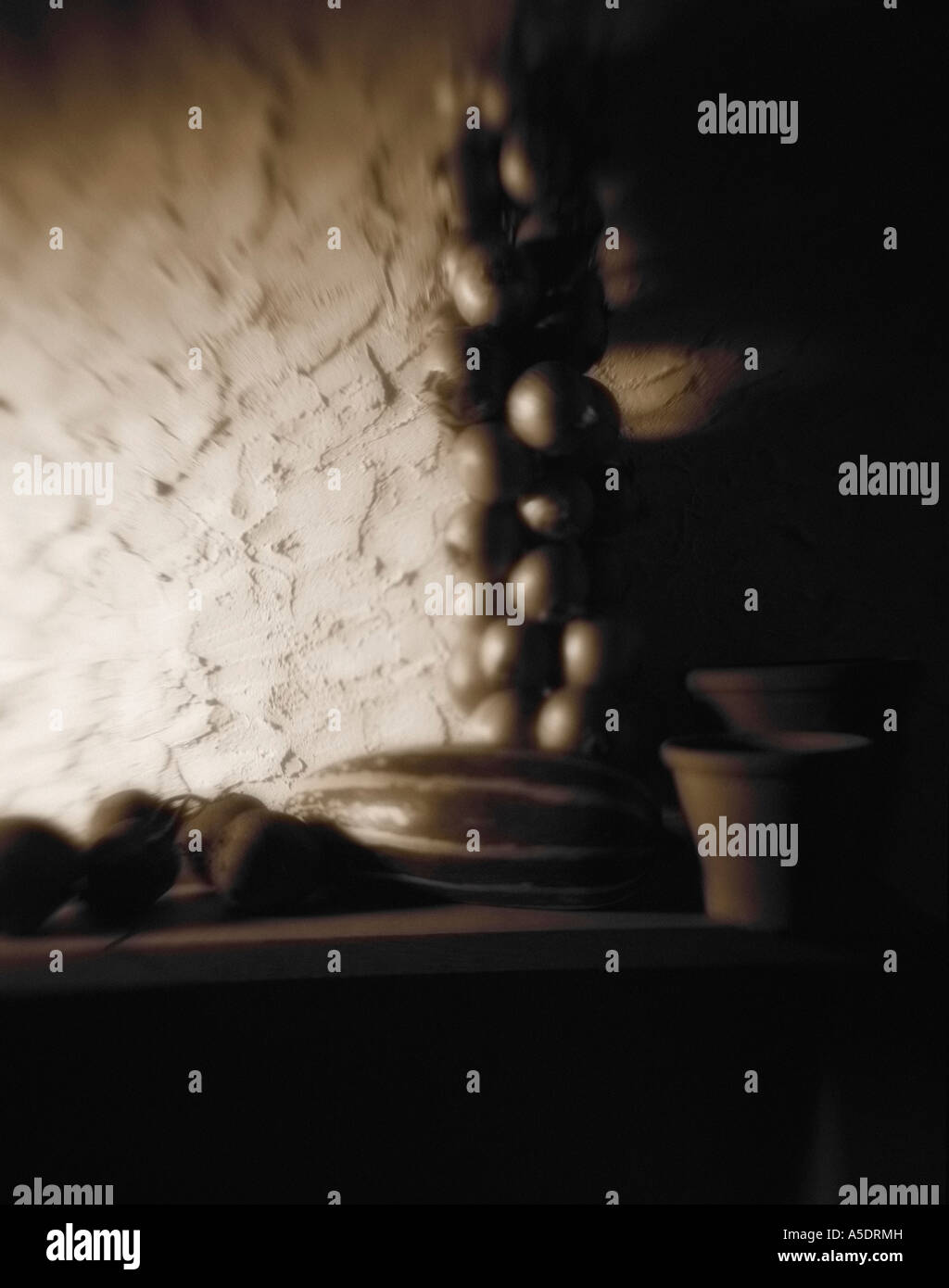 Vegetables with sepia effect Stock Photo