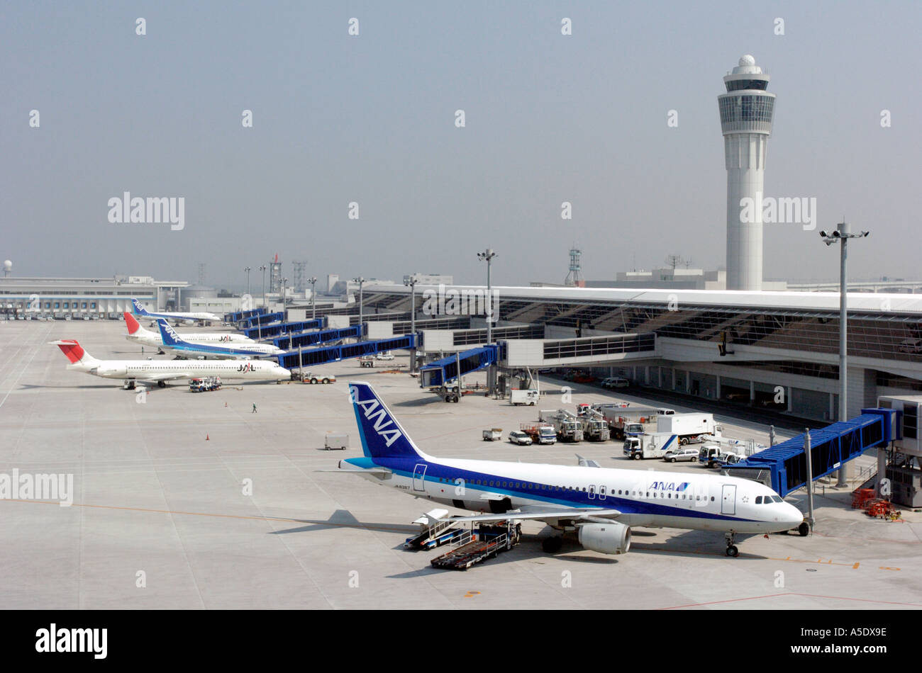 View of the new Central Japan International Airport Chubu in Nagoya Japan Stock Photo