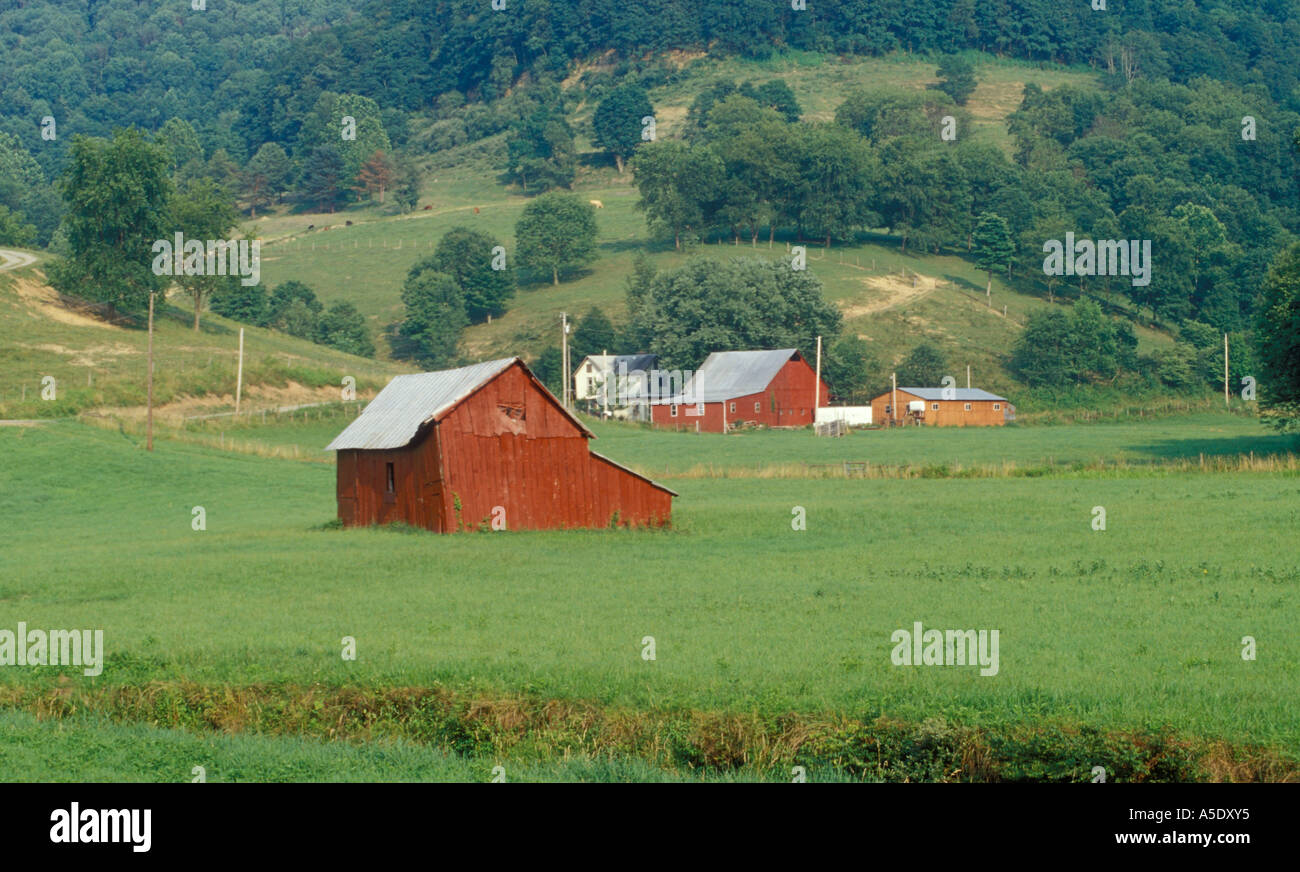 Red Barn, Near Aberdeen, Upshur County, West Virginia Stock Photo Alamy