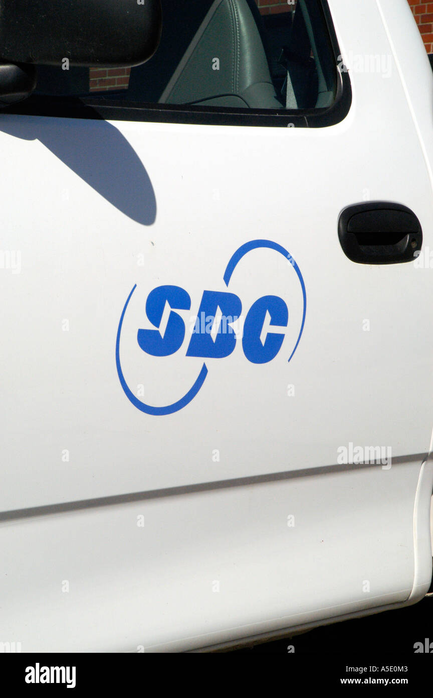 SBC Logo On Truck Door Stock Photo