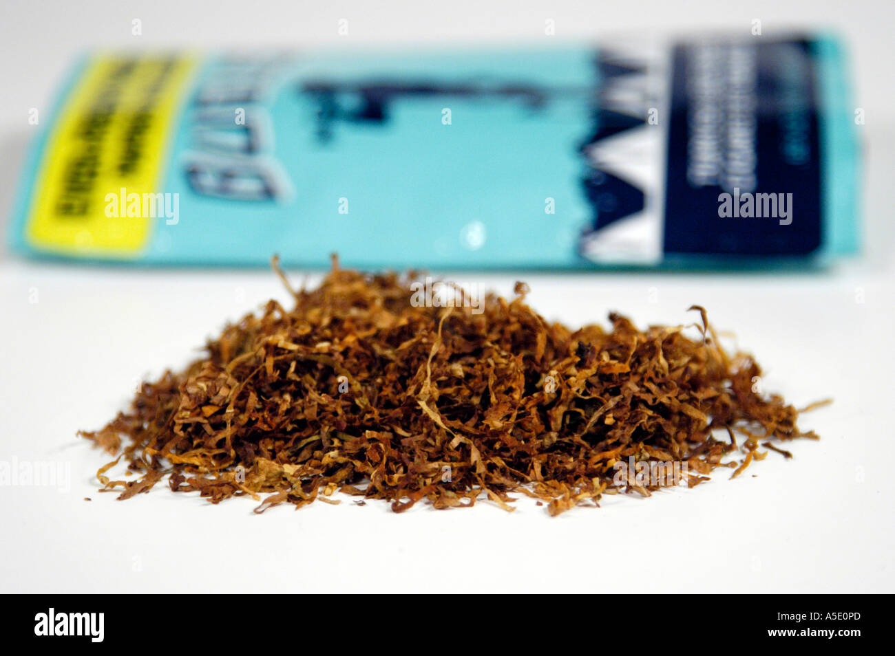 Tobacco, Loose, Bugler Package Stock Photo