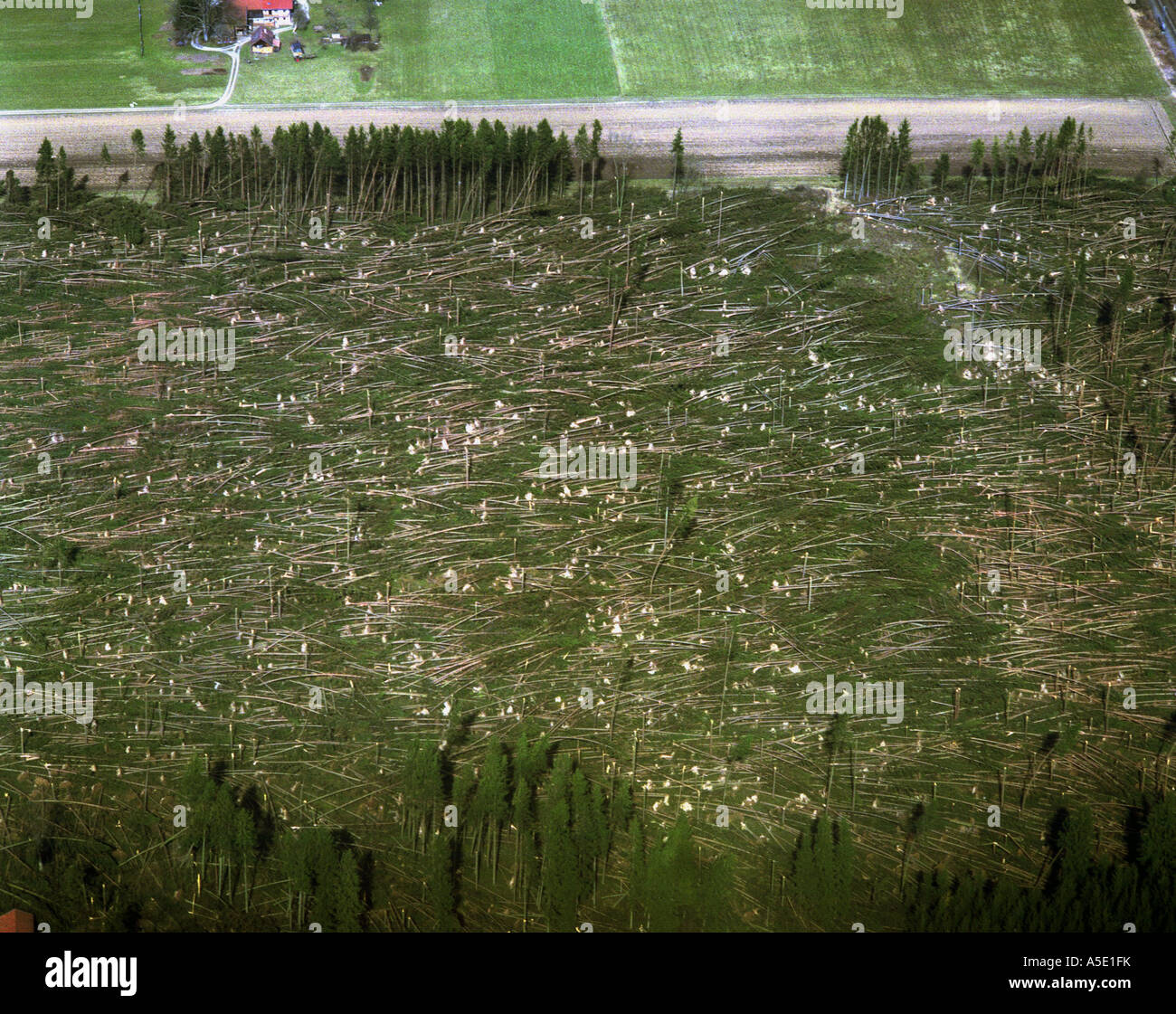 Tornado damage aerial hi-res stock photography and images - Alamy