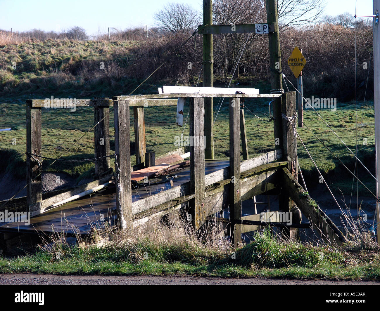 Jetty on Skippool Creek Lancashire Stock Photo - Alamy