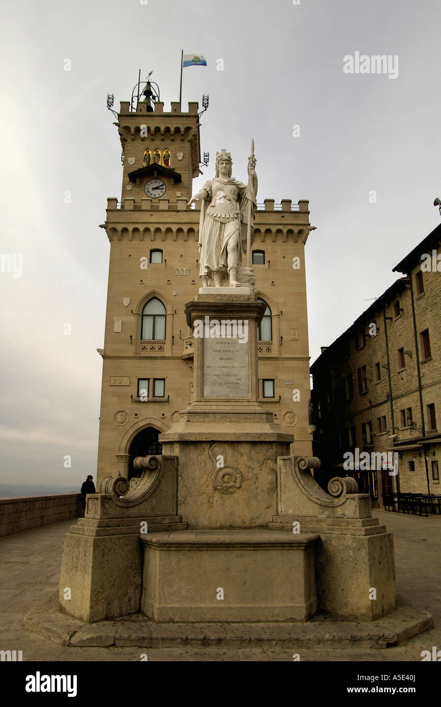 Main Piazza San Martino Italy vertical Stock Photo