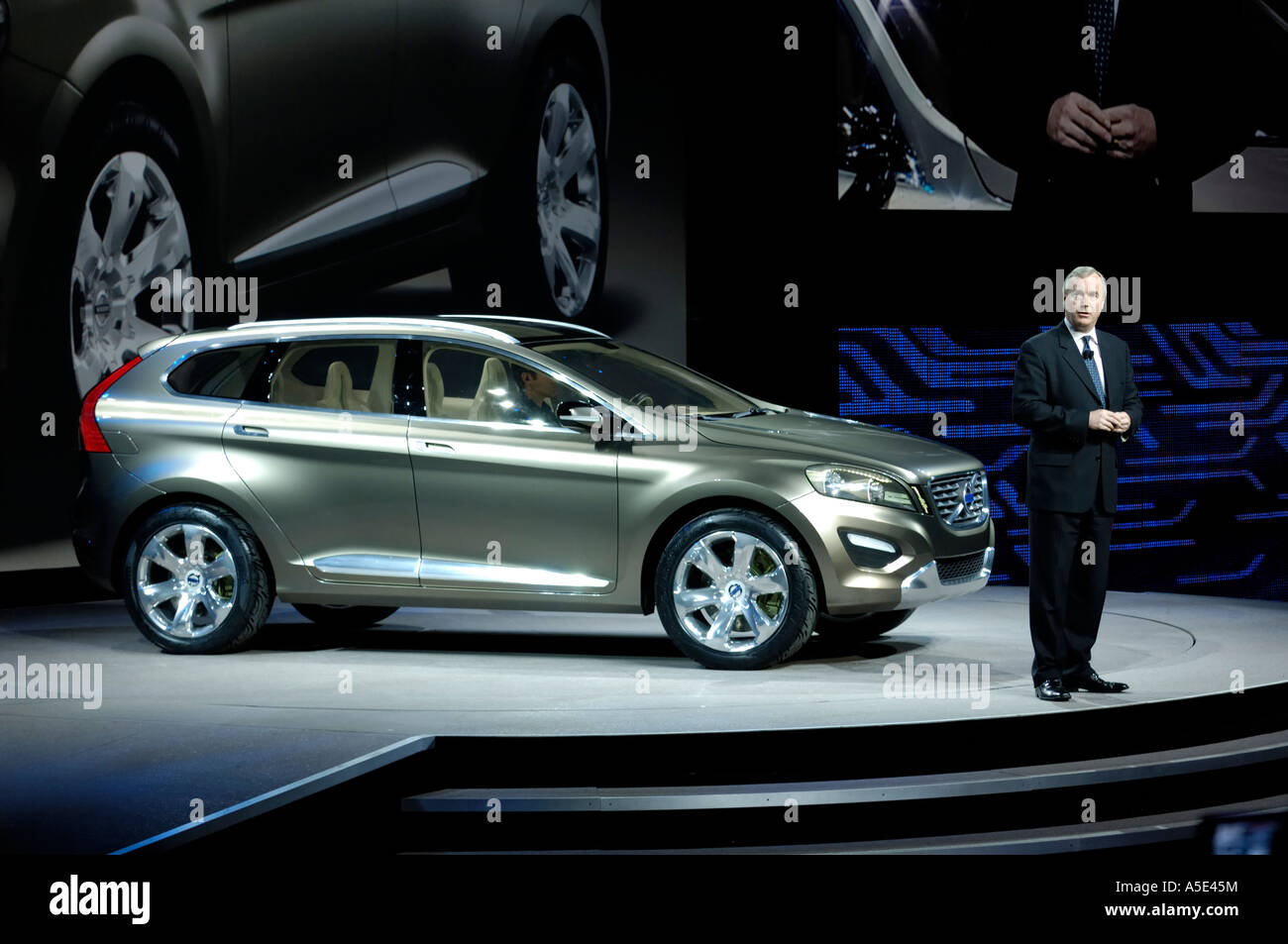 Volvo President and CEO Fredrik Arp at the unveiling of the Volvo XC60 at the North American International Auto Show 2007 Stock Photo