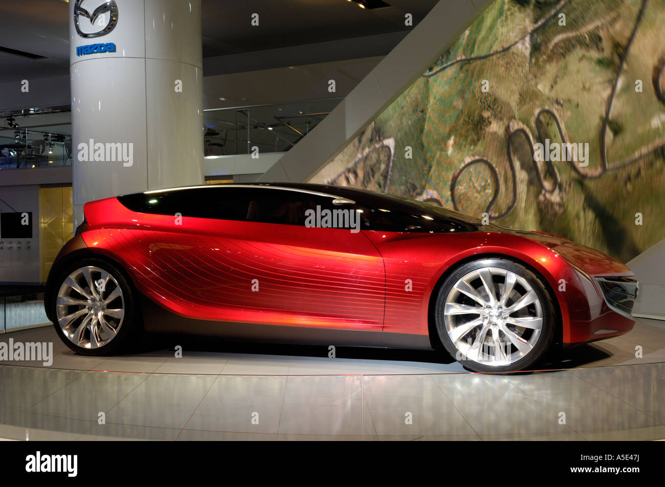 The Mazda Ryuga concept car at the North American International Auto ... The Mazda Ryuga concept car at the North American International Auto ...