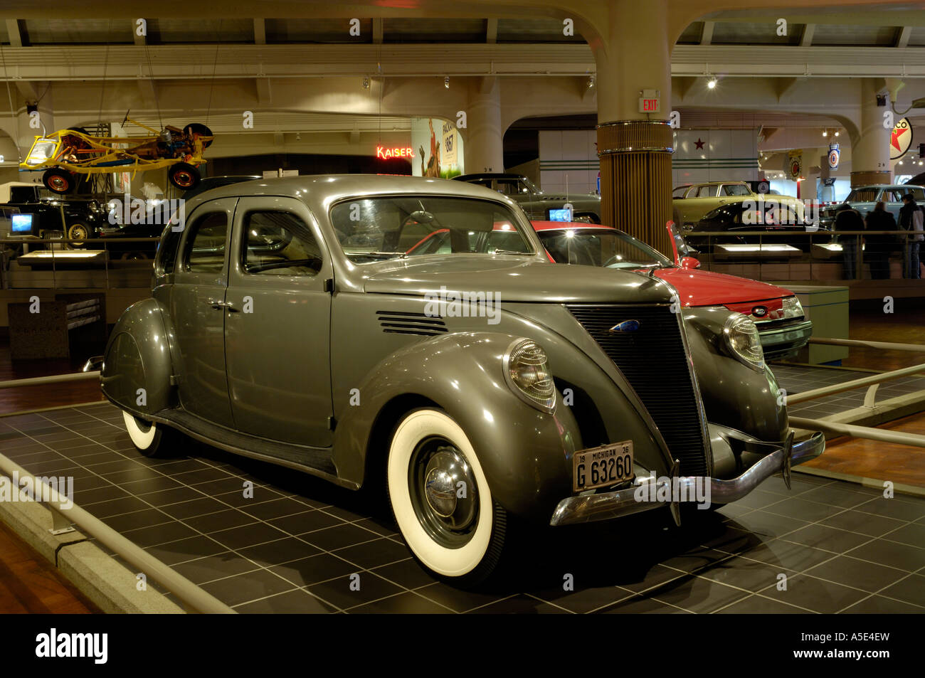 1936 Lincoln Zephyr at the Henry Ford Museum in Dearborn Michigan USA Stock Photo