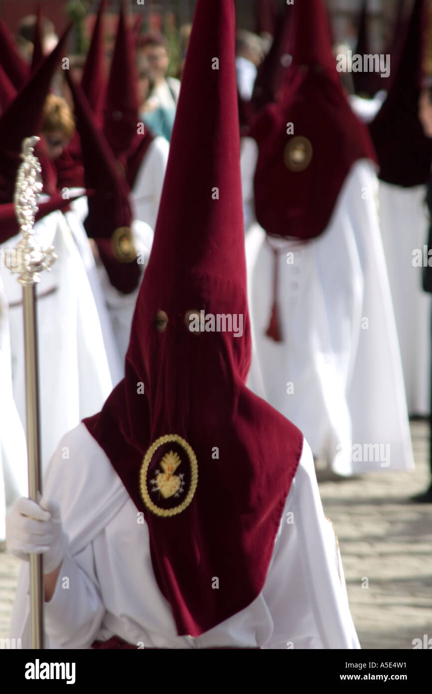 Easter in Seville Spain Semana Santa festivities March 2005 Stock Photo