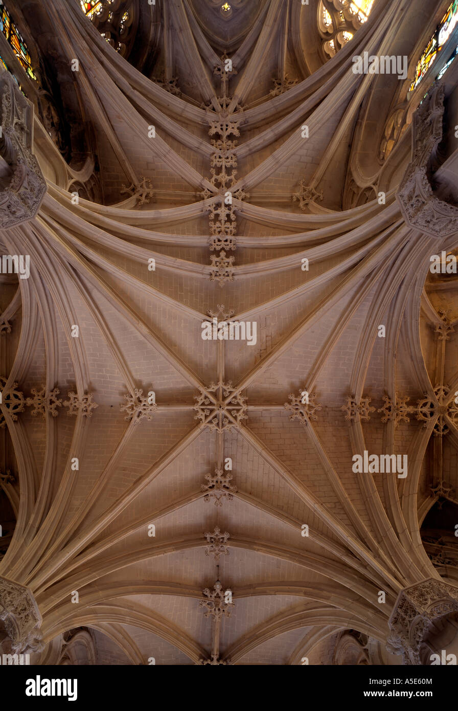 Amboise, Schloß, Hubertus Kapelle, Gewölbe Stock Photo