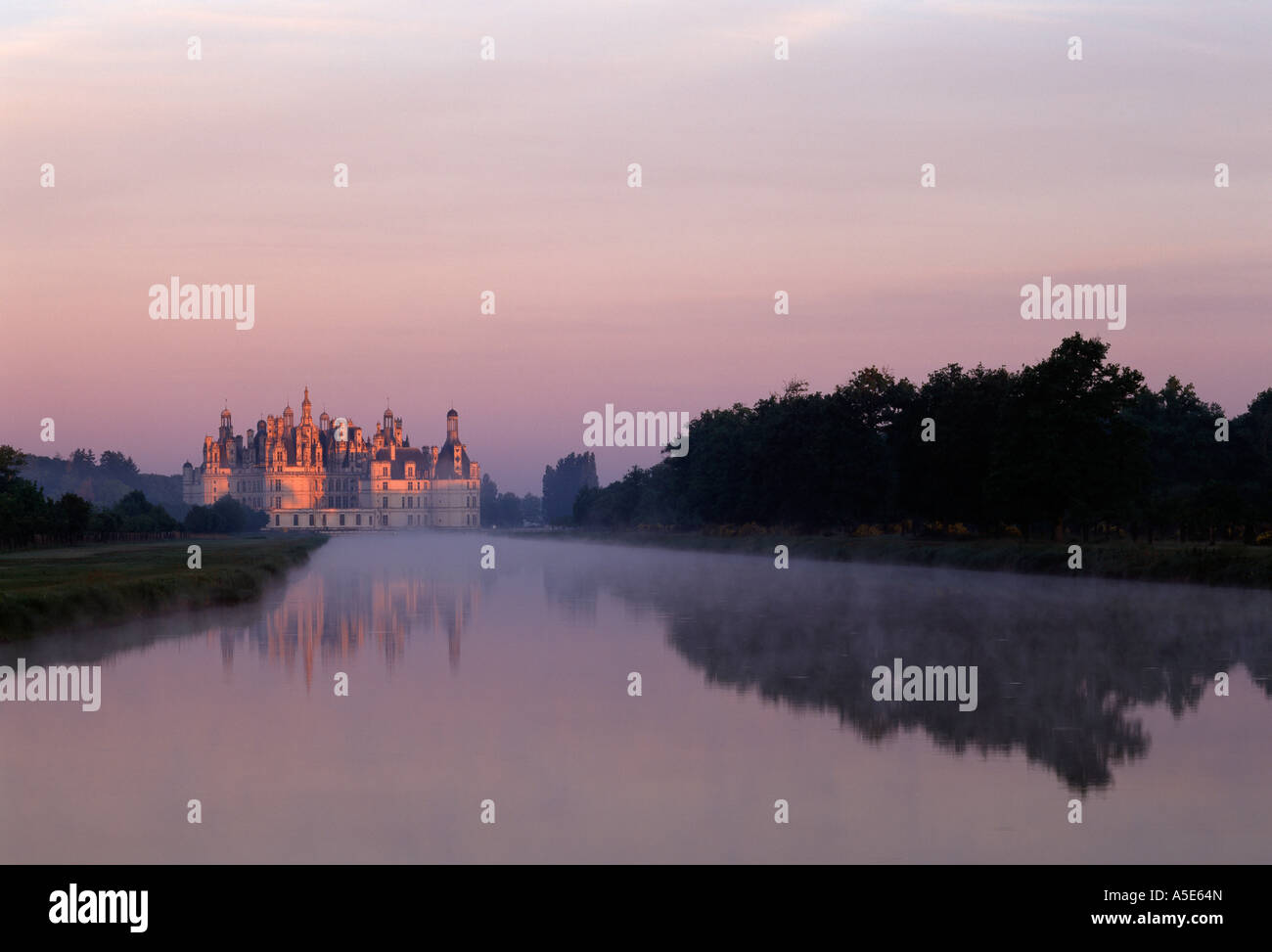 Chambord, Schloß, Blick von Nordosten Stock Photo