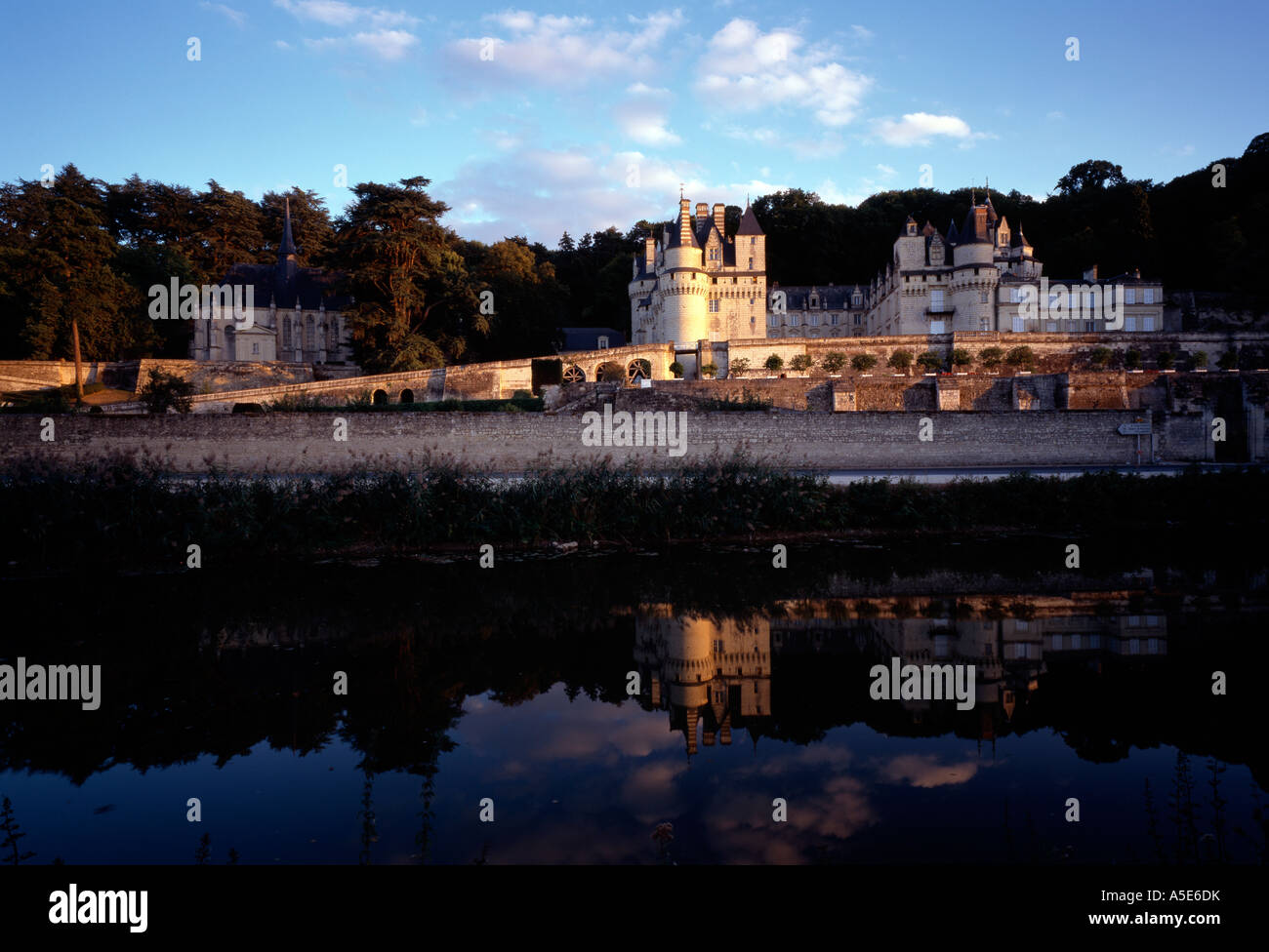 Ussé, Schloß, Blick von Norden Stock Photo