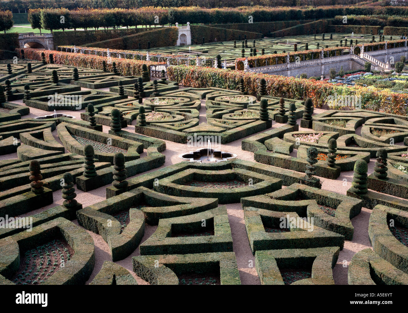 Villandry, Schloß, "Ziergärten, ""Garten der Liebe Stock Photo Alamy