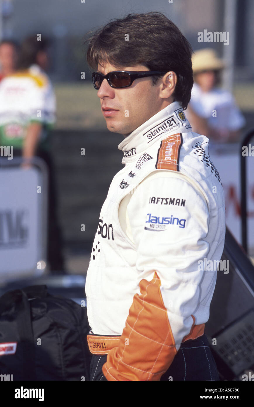 Oriol Servia in the pits at Mid Ohio 2002 Stock Photo - Alamy