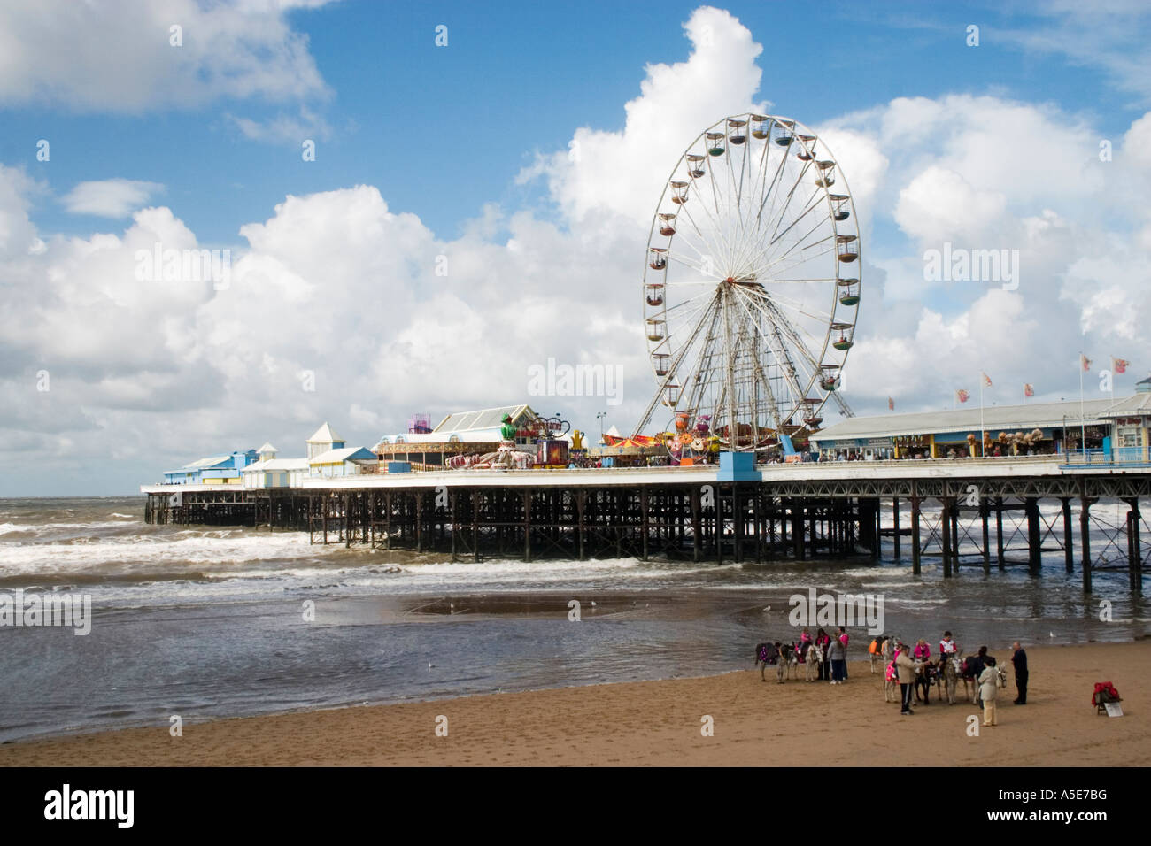 Donkey Ride Blackpool Pleasure Beach High Resolution Stock Photography ...