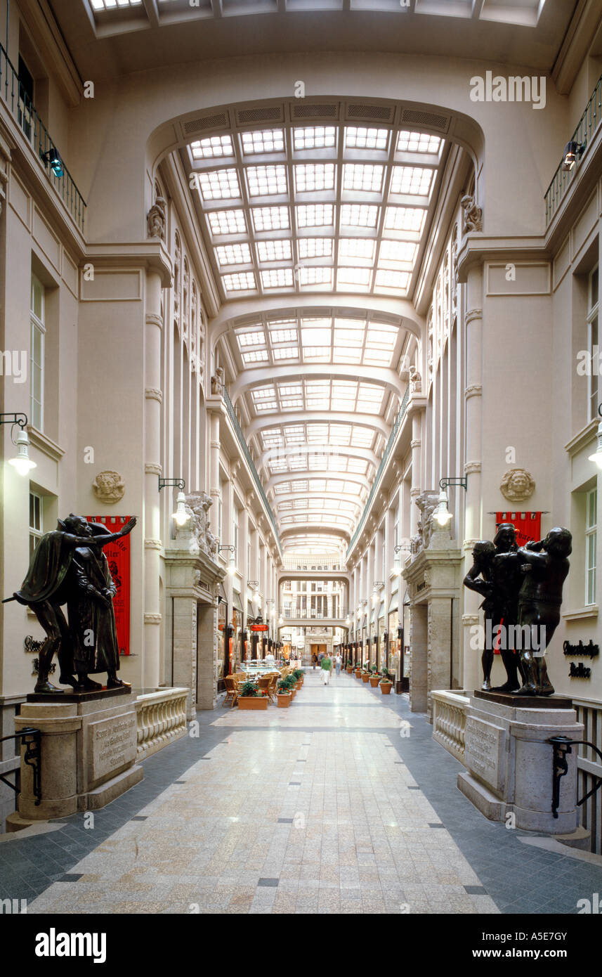 Leipzig, Mädlerpassage, Innenansicht 1912-1914 Stock Photo