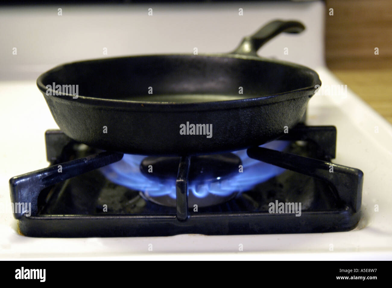 Cast Iron Flame Stock Photo Alamy