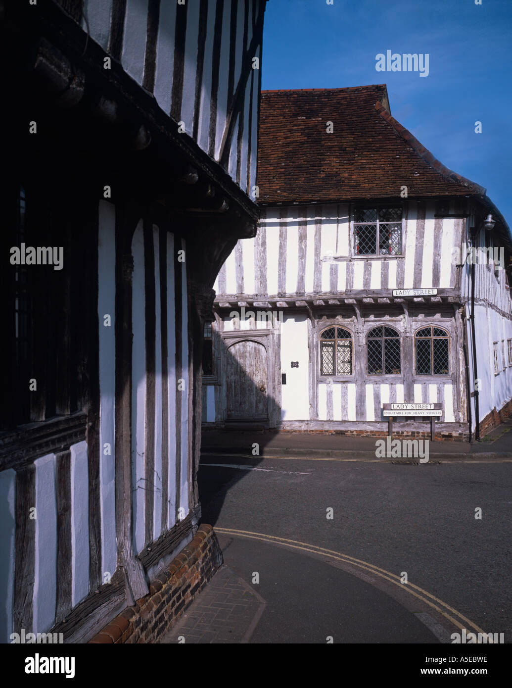 Lime wash finish on old Oak beams and window frames Lady Lane Lavenham