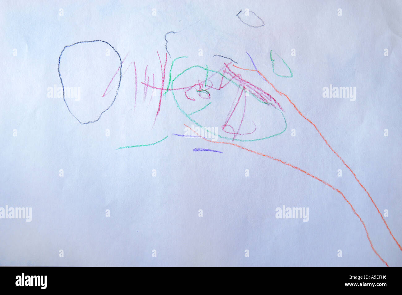 3 year old's drawing 2 Stock Photo Alamy