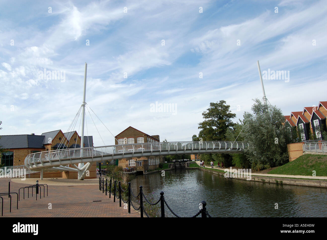 Apsley Marina Bridge, Hemel Hempstead, Hertfordshire, UK Stock Photo