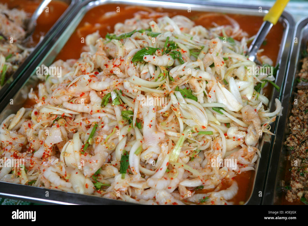 Thaifood on market in Thailand Stock Photo