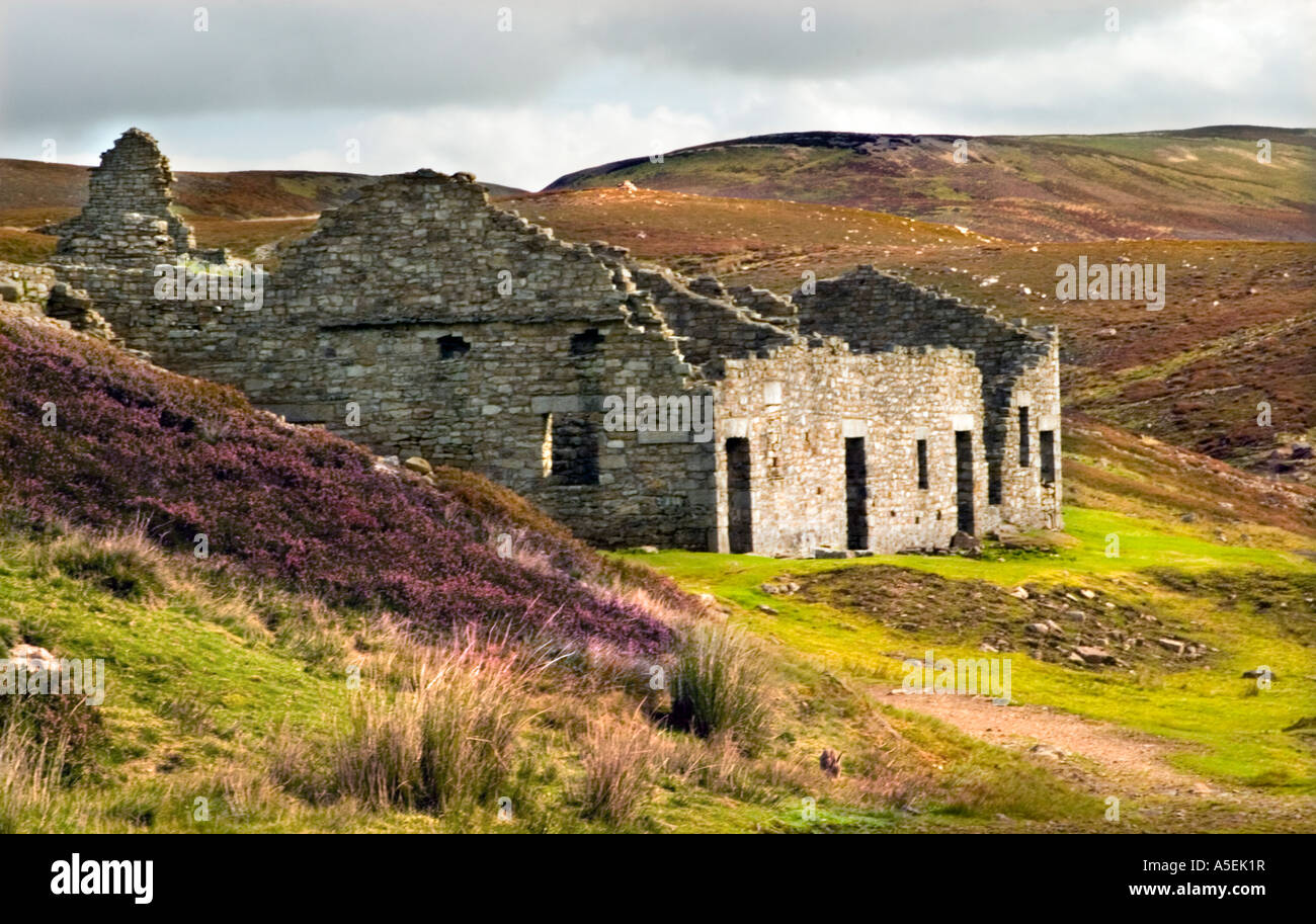 An old foundary and mill in the heart of the Yorkshire Dales England. Stock Photo