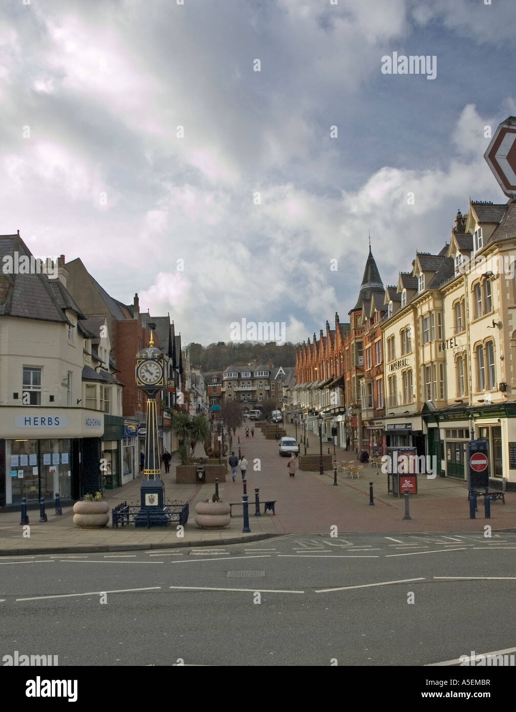 Station Road, Colwyn Bay Stock Photo Alamy