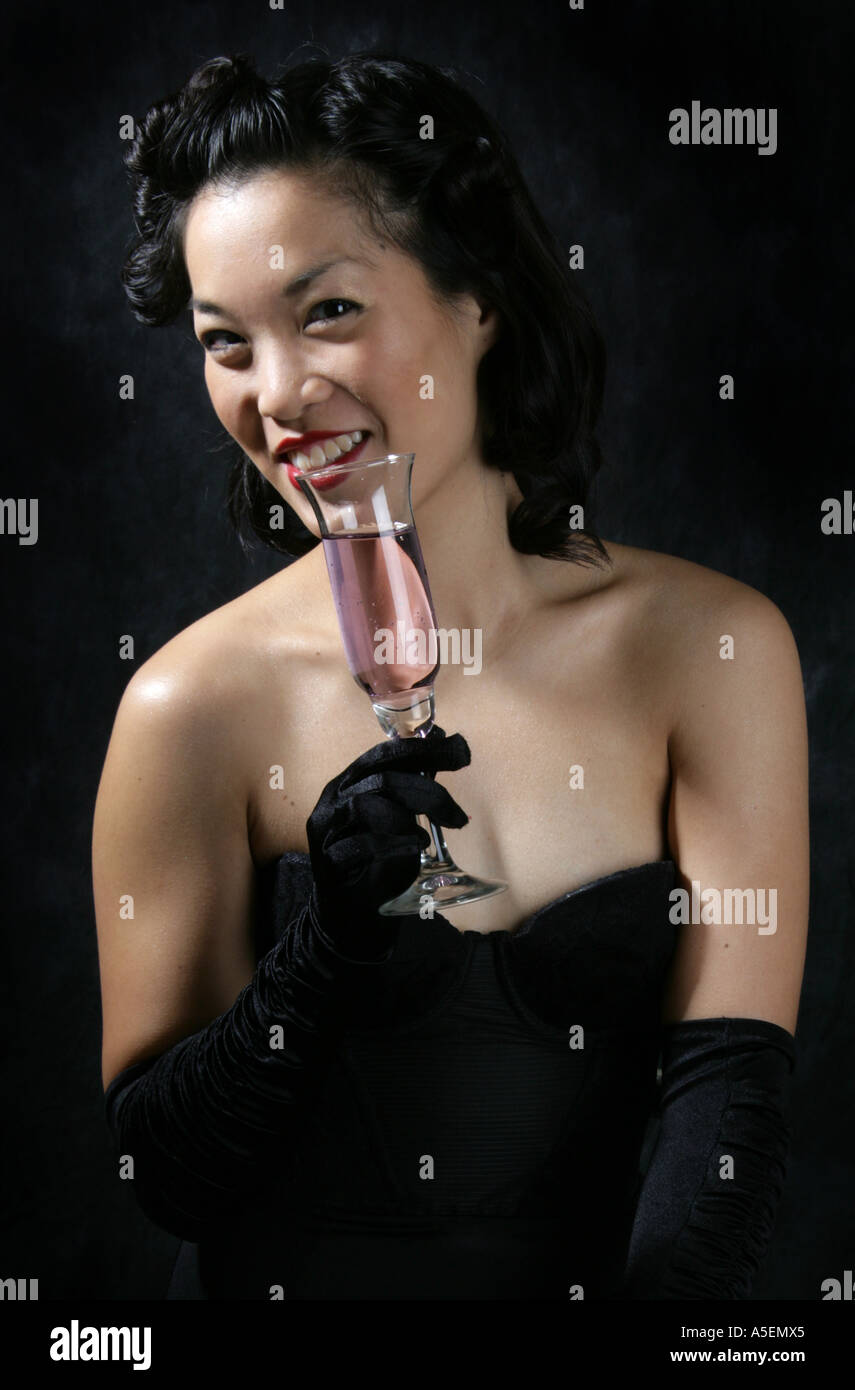 Marianne Cheesecake Burlesque Performer Stock Photo